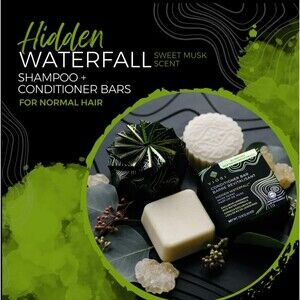 Viori Hidden Waterfall Shampoo and Conditioner Bar Set Made with Rice Water